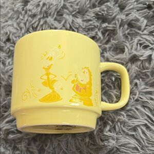 Disney beauty and the beast yellow Mug with Characters